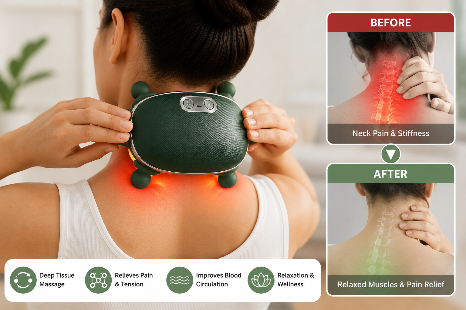 AVVIRA Rechargeable Neck & Shoulder Massager